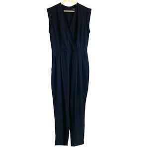 Theory Black Classic Jumpsuit Viscose Blend